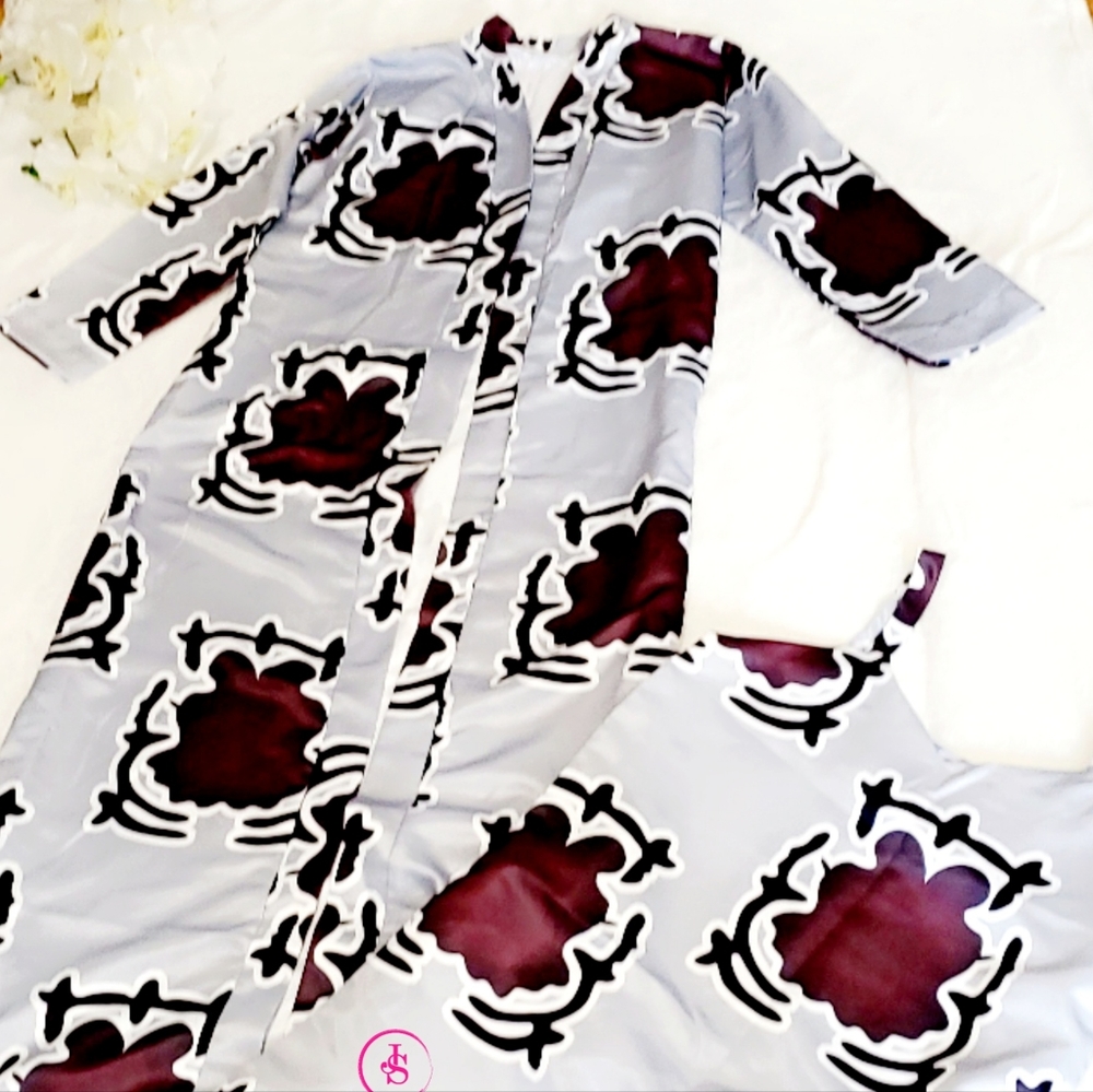 African print Pajamas robe set